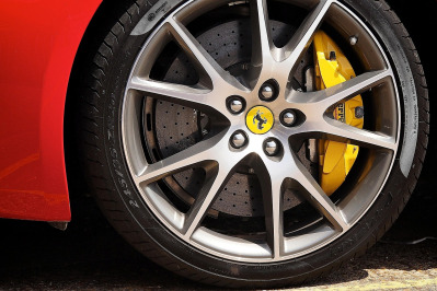 alloy car wheel rim closeup